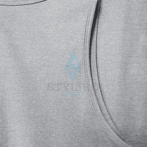 เสื้อกล้ามกีฬาผ้าฝ้ายไซส์ XL แขนกุดสำหรับใส่วิ่งและเพาะกายฟิตเนสยิมฟิตเนสออกแบบโลโก้ได้ตามต้องการ - Product Image 5