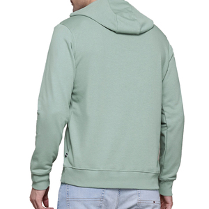 High Quality Cotton French Terry Oversize Hoodie Men <b>Thick</b> <b>Fleece</b> Windproof 370g Drop Shoulder Street Wear Customizable Plain - Product Image 5