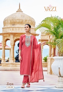 Chifón de viscosa de colección Premium con trabajo manual Kurti Pant y Dupatta Fabricante y proveedor de Surat - Product Image 3
