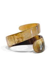 กำไลเขาสัตว์ดีไซน์หยักโค้งหรูหราอุปกรณ์แฟชั่นเทคนิคขัดเงาสำหรับให้เป็นของขวัญ - Product Image 3