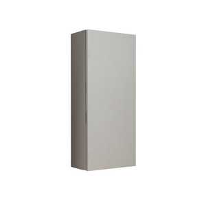 Vieste Pearl <b>Grey</b> 1-Door Wall <b>Unit</b> Bathroom Sets - Product Image 1