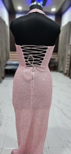 Slip nouvelle Collection robe de soirée de luxe pour les femmes fête porter robe de soirée perlée motif décoration antistatique caractéristique naturelle - Product Image 5