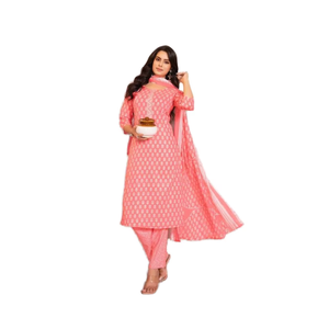 แคตตาล็อกเสื้อผ้าผู้หญิงอินเดีย-ปากีสถาน ผ้าคอตตอนพิมพ์ลาย แห้งเร็ว ใส่ได้ทุกฤดู ขายส่ง ลดราคา - Product Image 1