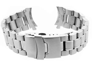 Correa de Reloj de Lujo Ajustable de Acero Inoxidable Sólido GD017, Extremos Curvos, Resistente al Agua, Duradera, 20-22 mm, Unisex, Ligera - Product Image 6