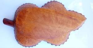 Plateau et assiette de service de nourriture de mariage en bois massif brun Top vente élégant Dessert chocolat et plateau de fruits secs pour les stations - Product Image 6