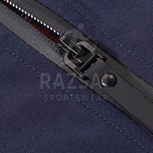 Chaqueta de bombardero informal con cuello levantado y cremallera para hombre, prendas de vestir exteriores transpirables de secado rápido impermeables de invierno, poliéster de diferentes colores - Product Image 4