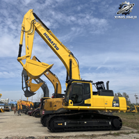 Excavatrice sur chenilles Komatsu PC400, 40 tonnes, grande pelle hydraulique lourde, moteur SAA6D125E5, d'occasion, japonaise, pour l'exploitation minière et les carrières