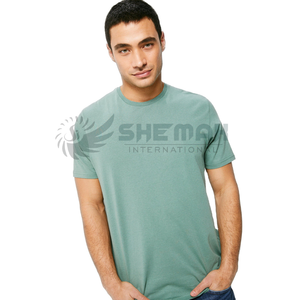 T-shirt léger pour hommes Coupe classique T-shirt en coton à manches courtes Idéal pour les tenues décontractées Activités d'été ou superposition détendue - Product Image 6