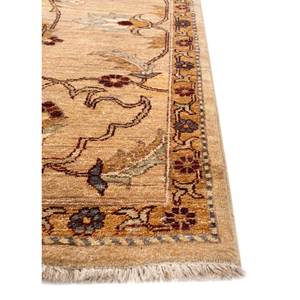 Alfombras de Lana Anudadas a Mano Aalam, Diseño Floral y Abstracto en Rojo y Naranja, Rectangulares de 9x12, para Entrada y Sala de Estar - Paem-521 - Product Image 4