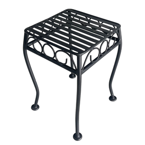 GCF115 Traditional Wrought Iron Outdoor <b>Stool</b> Durable Metal <b>Garden</b> Furniture for Patio Bedroom Warehouse Feature Rich Design - Product Image 1