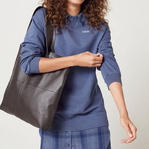 Haute qualité en gros personnalisé femmes sweats pull décontracté à manches longues tissu doux femmes sweat pas cher taux 2026 - Product Image 1