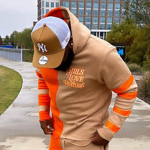 Streetwear Thermique Fabricants de sweats à capuche en éponge française Custom You Logo Heavyweight No String Streetwear Fit Raw Hem Hoodie - Product Image 2