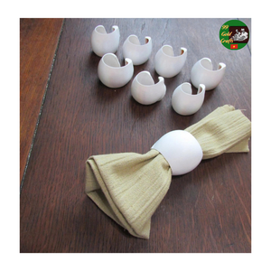 Seashell <b>Napkin</b> Rings Handmade for Wedding Table Setting, Turbo Shell <b>Napkin</b> <b>Holders</b> Elegant Seashell Design for Banquet Tables - Product Image 3