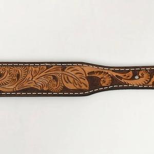 Suministro personalizado al por mayor de cinturón de herramientas de cuero occidental para hombres tallado a mano y costura de contraste cinturón de cuero con herramientas - Product Image 4