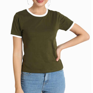 Meilleures ventes T-shirts pour femmes Vêtements décontractés Mode d'été T-shirts à manches courtes Chemise Femme T-shirt léger pour femmes - Product Image 6