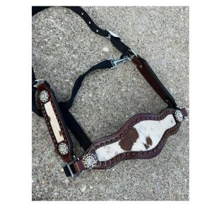Ensemble de tack en cuir occidental de haute qualité pour les courses de barils d'entraînement d'équitation comprenant des rênes de collier de poitrine inspirées - Product Image 1