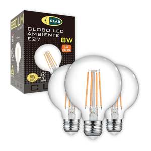 E27 8W G95 LED Filament <b>Bulb</b> Energy Efficient Lighting Solution - Product Image 4
