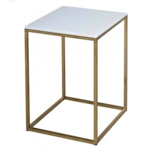 Ensemble Offre Spéciale de 2 tables d'appoint gigognes rondes à monture en fer forgé doré Tables basses élégantes - Product Image 2