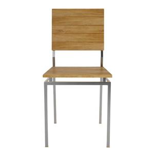 Silla de Comedor Moderna, Silla Minimalista de Madera con Patas de Aluminio para Comedor, Hotel, Restaurante, Banquete, Juego de Muebles de Cocina - Product Image 2