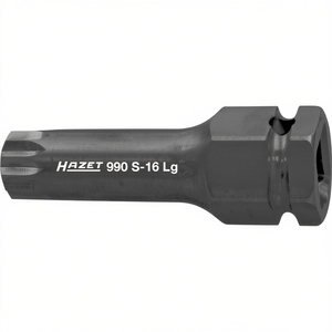 Hazet 1/2'' Long <b>Impact</b> Screwdriver <b>Socket</b> with XZN Square Serration Profile - Product Image 2