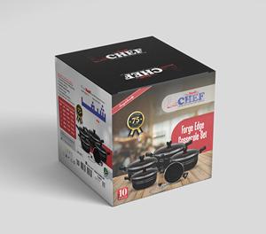 Ensemble de cuisine 5 pièces en aluminium antiadhésif de qualité supérieure du chef nouveauté marmite forgée/nouvelle poignée de conception/produit Amazon - Product Image 6