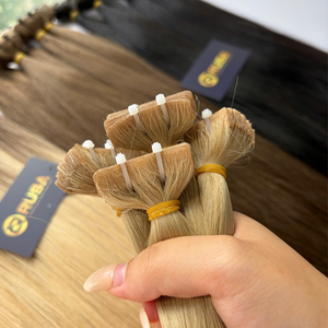 Extensions de cheveux vierges de haute qualité à cuticules alignées, super double drawn, invisibles, à bandes adhésives, 100 % cheveux humains vietnamiens, trame simple - Product Image 1