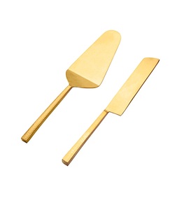 Ensemble de couteaux de cuisine pour la maison, finition dorée attrayante, couteau à fromage avec manche en résine pour un usage quotidien, couverts, couteau à beurre/cuillère - Product Image 6