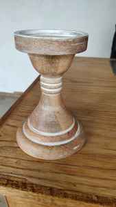 Lot de 3 bougeoirs en bambou en bois personnalisés pour maison hôtel mariage ou restaurant décorations de Noël - Product Image 5