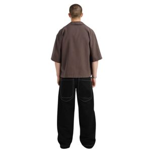 กางเกงยีนส์ขาบาน20นิ้วของผู้ชายต่ำลงเด็คผ้าฝ้ายแบบโบราณทนทานล้างได้ชุดการ์ดที่ไม่ซ้ำกันออกแบบคุณสมบัติปุ่มที่กำหนดเอง - Product Image 2