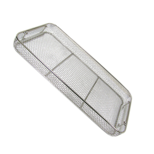 Meilleure vente de plateaux en maille avec couvercle 250x170x70mm plateau en maille en acier inoxydable allemand pour une utilisation pendant le lavage panier de stérilisation - Product Image 2