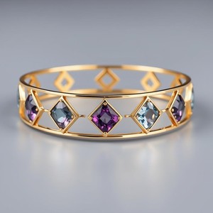 Bracelet multi pierres précieuses en argent sterling 925 pour femmes en vrac en gros bijoux en argent bracelets - Product Image 4