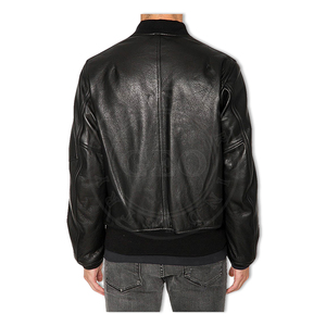 แจ็กเก็ตหนังแฟชั่นสุภาพบุรุษสำหรับฤดูหนาวปรับแต่ง2026 - Product Image 3