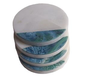 Marble <b>Coaster</b> Housewarming Round <b>Coasters</b> <b>for</b> <b>Drink</b> Top Selling Wedding Gift <b>Coasters</b> Set Hot Sell - Product Image 1