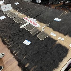 วิกผมดิบแบบเวียดนามมีความละเอียดสูงลูกไม้บางสวิสแบบไร้รอยต่อ - Product Image 3