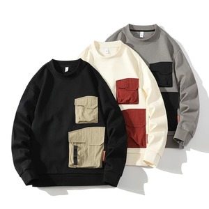 Sudaderas con capucha para hombre gris azul Hip Hop Punk pulóver Streetwear Casual moda ropa sudadera de gran tamaño - Product Image 1