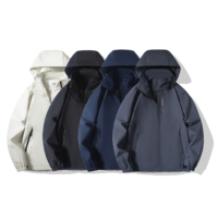 Veste de pluie imperméable vintage légère pour homme, imperméable à capuche, coupe-vent, pour la randonnée et l'extérieur.