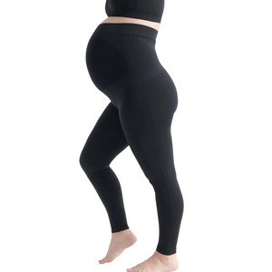 Leggings de maternité grande taille, taille haute, extensible, soutien du ventre, tissu doux et respirant, longueur complète, vêtements de grossesse actifs, vêtements de yoga - Product Image 4