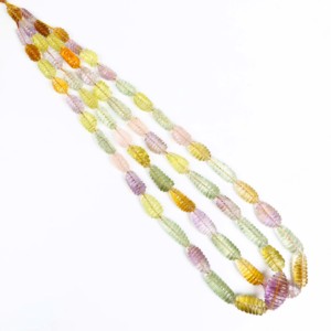 Perles en pierres précieuses naturelles multi-gemmes sculptées en forme de pépite, améthyste, citrine, quartz citron, quartz rose, pour la création de bijoux, 24 pouces - Product Image 6
