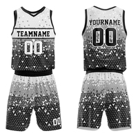 Uniforme de Baloncesto Unisex Personalizado OEM de Alta Calidad, Talla Grande, 100% Poliéster, Absorbente de Humedad, Antibacterial, Transpirable y de Secado Rápido