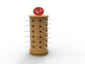 Bevis Kính mát hiển thị đứng liên quan đến kệ trưng bày bằng gỗ kính tròn quảng cáo Kệ sàn đứng cho cửa hàng bán lẻ - Product Image 6