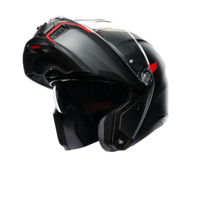 AGV casco modulare Tourmodular frequenza opaco Gunmetal-rosso - Product Image 1