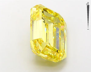 1,51 CT a diamantes cultivados en laboratorio amarillo corte esmeralda HPHT CVD diamantes amarillos sueltos corte esmeralda a la venta - Product Image 3