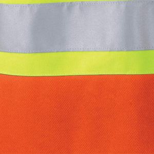 Camisetas de Trabajo de Manga Corta de Algodón de Alta Visibilidad OEM para Verano, Ropa Reflectante Tejida para Seguridad Vial Nocturna - Product Image 5