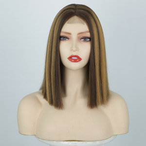 <span class=keywords><strong>Jennifer</strong></span> conception populaire bande dans la boîte d'extension tresse perruque de cheveux humains synthétique avec dentelle - Product Image 3