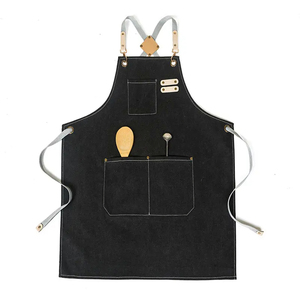 Calabaza de algodón Hebilla Chef Restaurante Bar Tienda de té de la leche Camarero Ropa DE TRABAJO Delantal de lona - Product Image 5