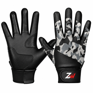 Gants de football américain en cuir premium, antidérapants, à doigts complets, super adhérents, pour receveur - Product Image 1
