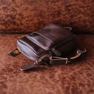 Authentic Leather Crossbody <b>Bag</b> <b>for</b> <b>Men</b> Compact, Strong, and Lightweight Cow Leather <b>Sling</b> From Insonesia - Product Image 5