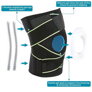 Soporte de rodilla ajustable Manga de estabilidad Nuevo diseño Mangas de rodilla Neopreno con mangas de rodilla de alta calidad - Product Image 4