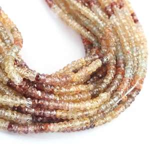 Excellentes perles Rondelle à facettes Multi Zircon pour la fabrication de bijoux 3mm en gros Multi Color Zircon Gemstone Strands Fournisseur 16" - Product Image 3