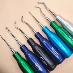 Élévateur dentaire de luxation en acier inoxydable péristomes incurvés faciles à manipuler pour la chirurgie parodontale et l'extraction de racines - Product Image 1